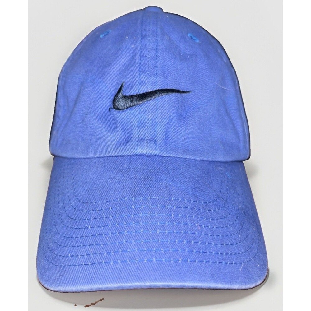 Nike Golf Baseball Hat Cap Strapback Blue with Black Swoosh